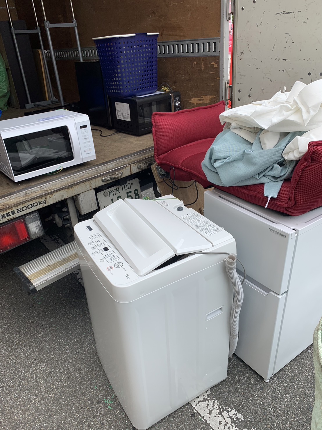 福岡市内での電子レンジ回収事例