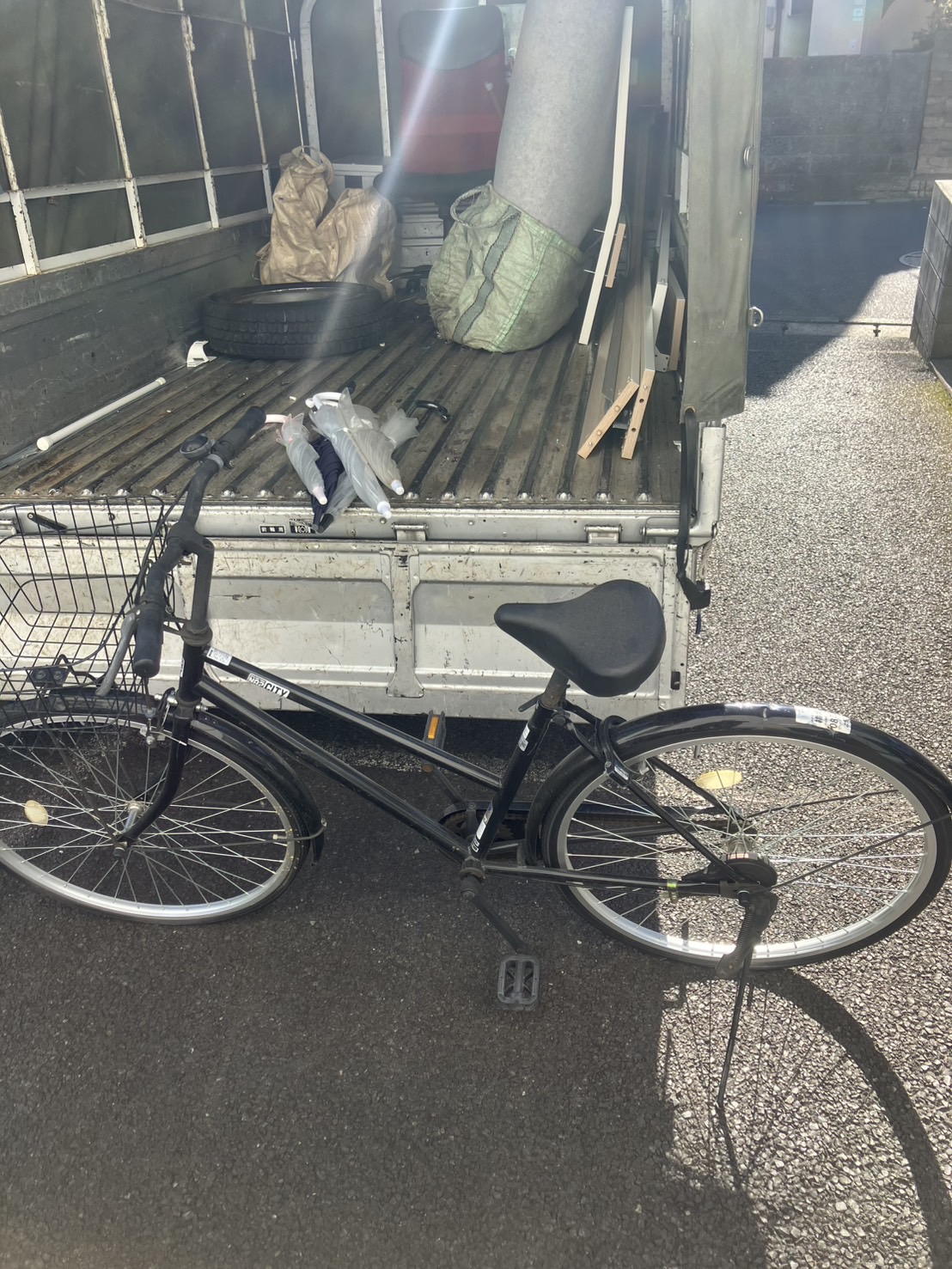 福岡市内での自転車回収事例